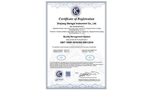 9001認(rèn)證證書(shū)（英文版）